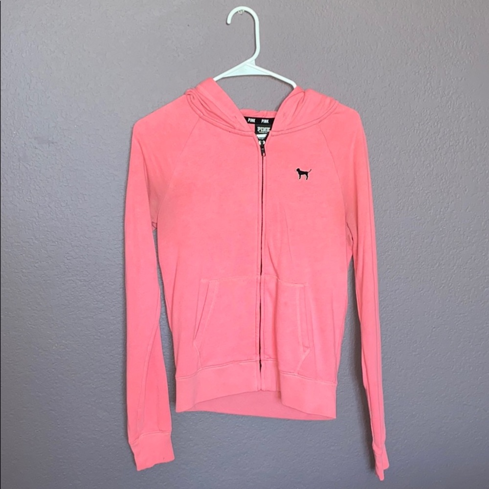 VS Pink Zip Sweater
